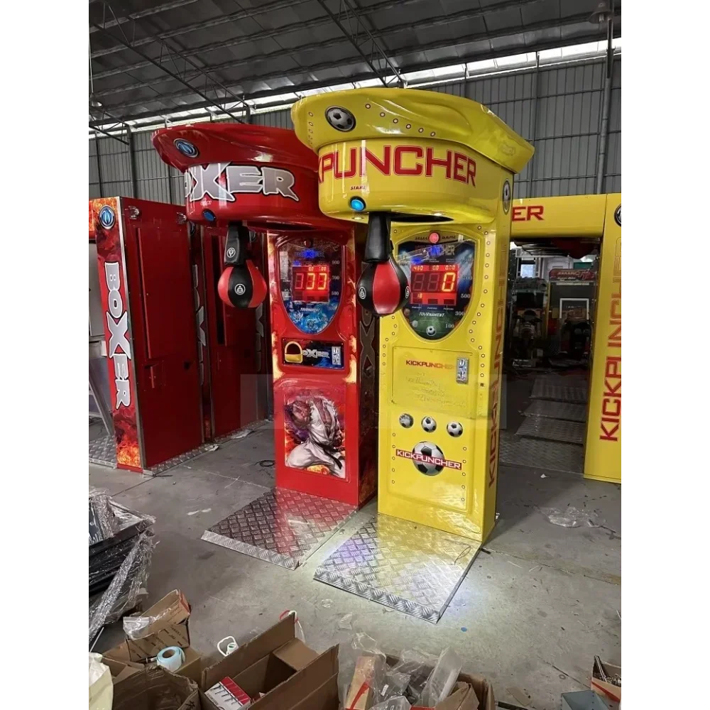 Boxing strength test game console