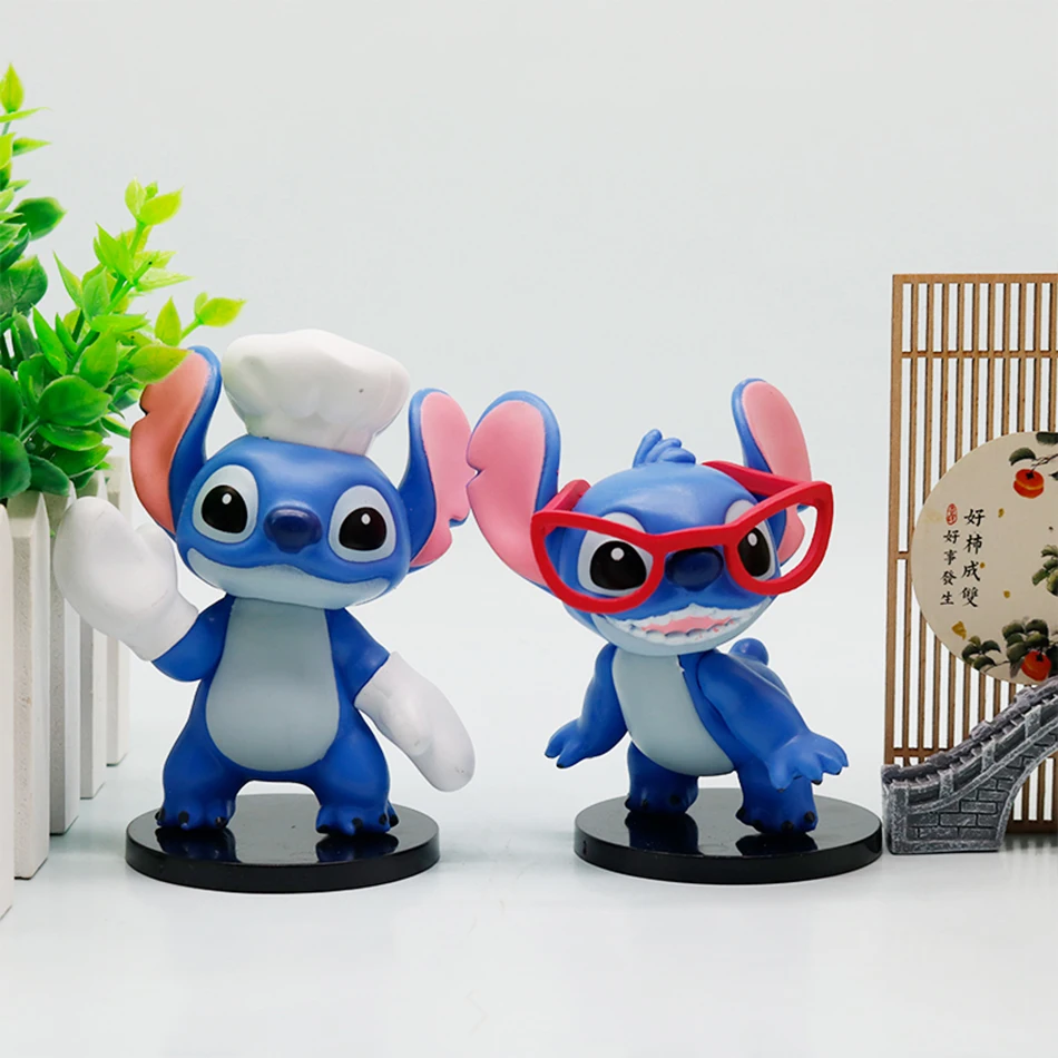 Nuova Action Figure Disney Stitch, Scatola Misteriosa, Giocattolo da Collezione a Sorpresa, Decorazione da Scrivania, Regalo per Bambini