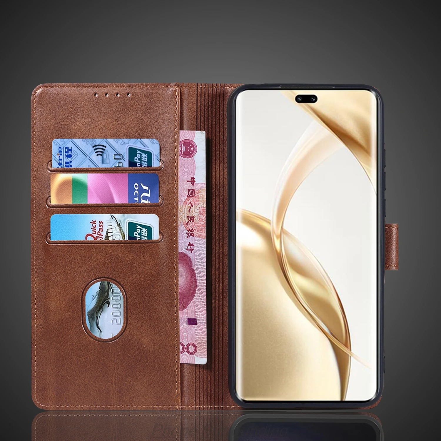 Wallet Flip Cover Leather Case for Huawei Honor 200 Pro / Honor 200Pro 5G Pu Leather Phone Bags protective Holster Fundas Coque
