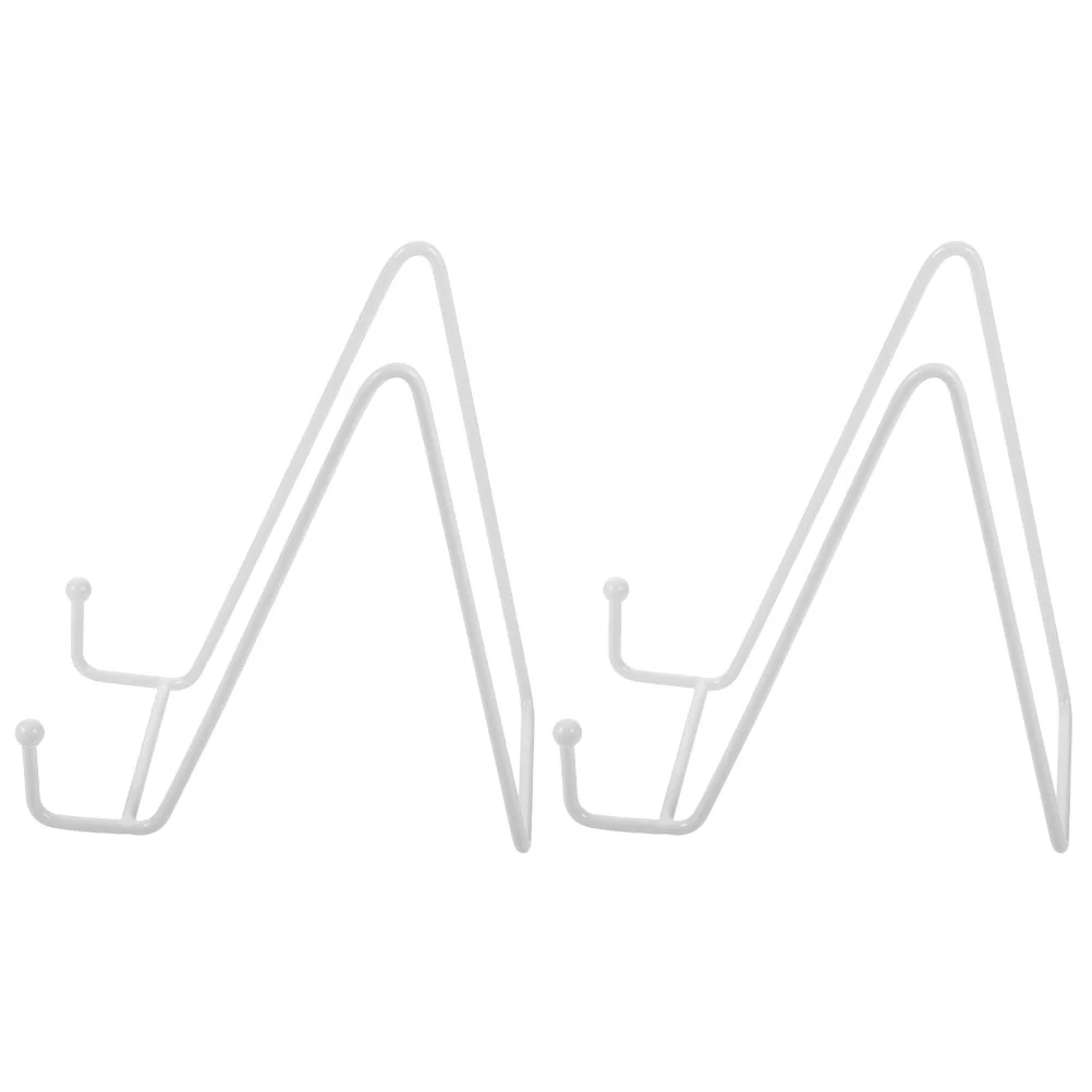 

2 Pcs Frame Stand Decorative Plate Photo Small Easels for Display Stands Shelves