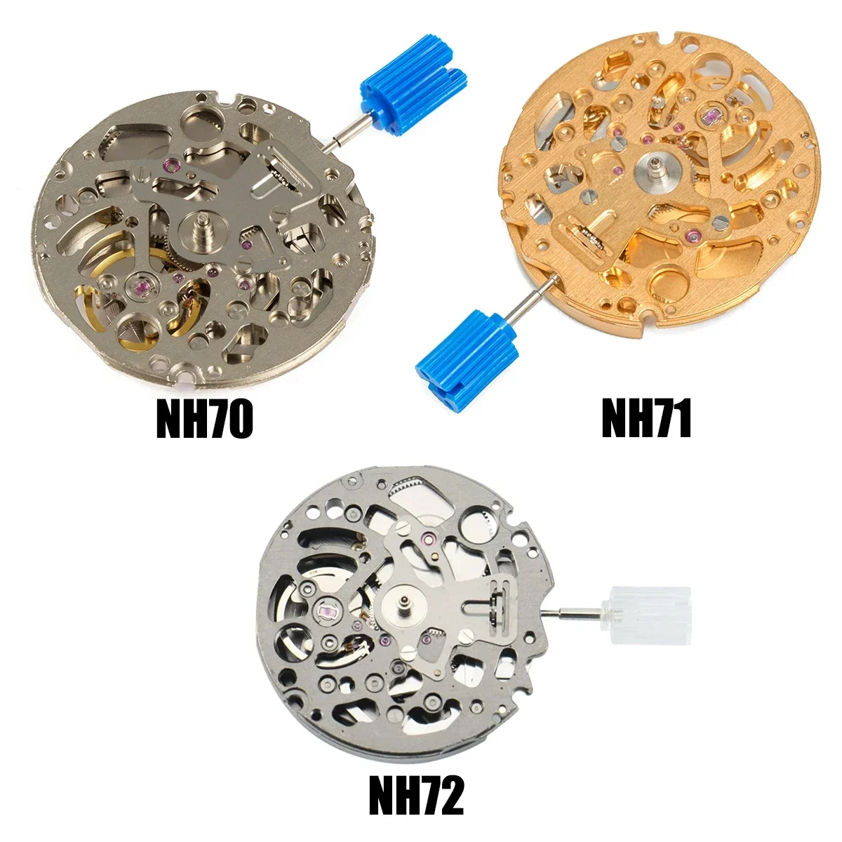NH71 NH72 NH70 Japan Original High Accuracy Skeletonized Movement Automatic Self-winding 24 Jewels Mechanism Modification Parts