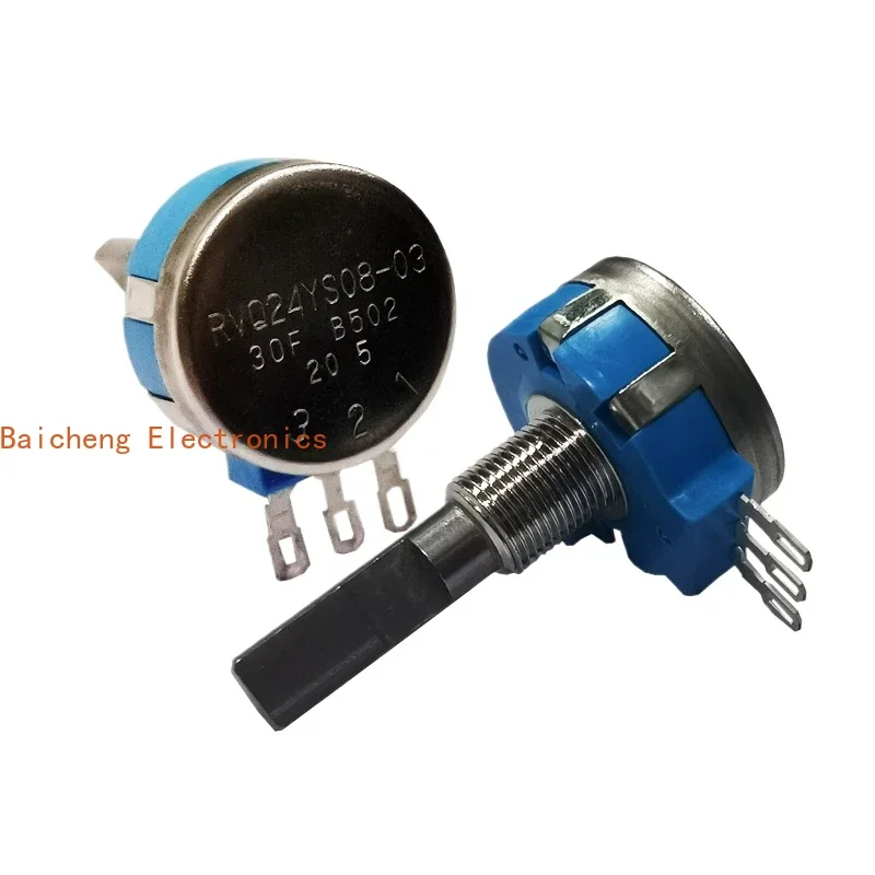 2PCS Potentiometer RVQ24YS08-03 30F B502 Half Shaft Electric Vehicle Potentiometer