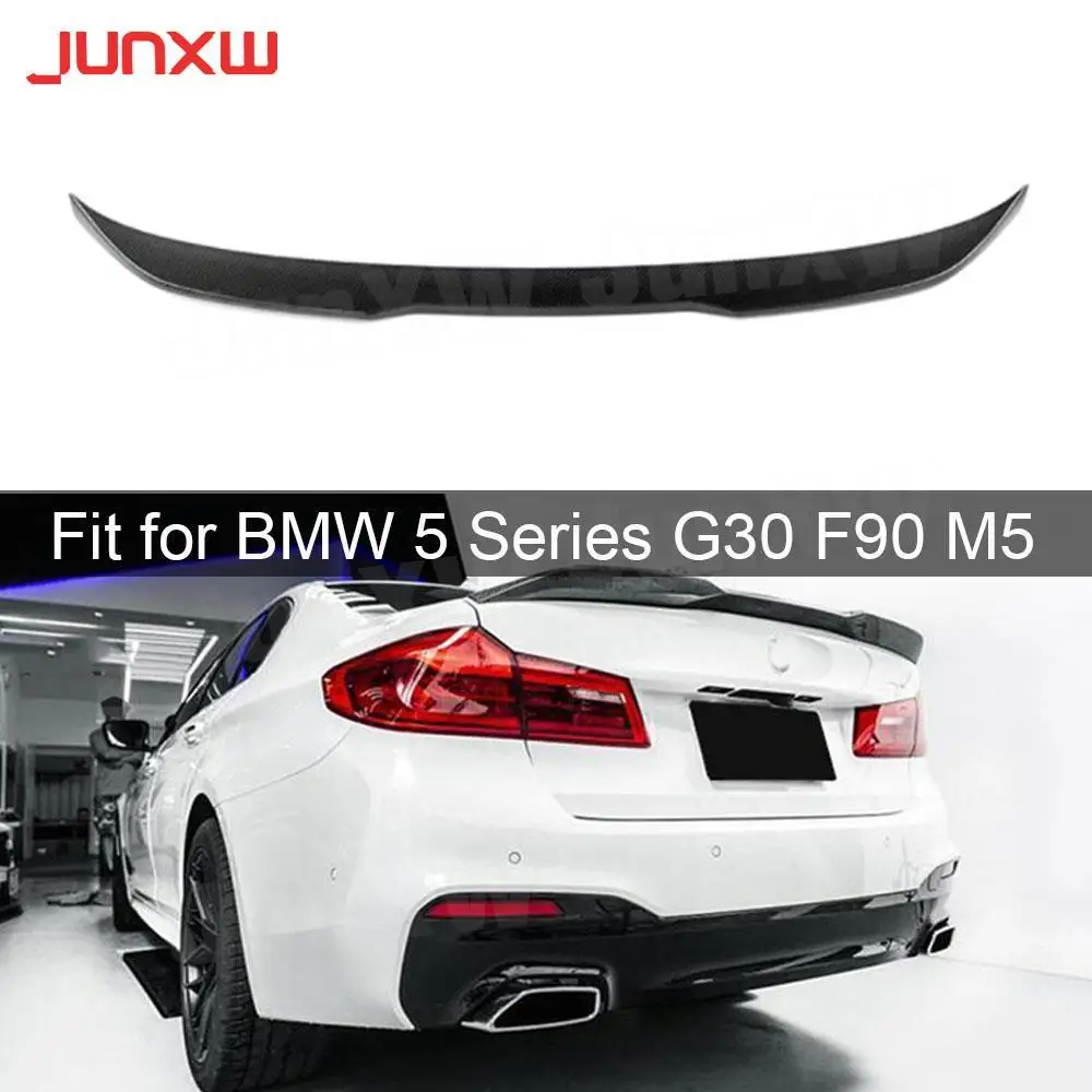 

Carbon Fiber Rear Spoiler Boot Wings for BMW 5 Series G30 F90 M5 Sedan Spoiler 2017 -2019 FRP Duck wings Car Styling