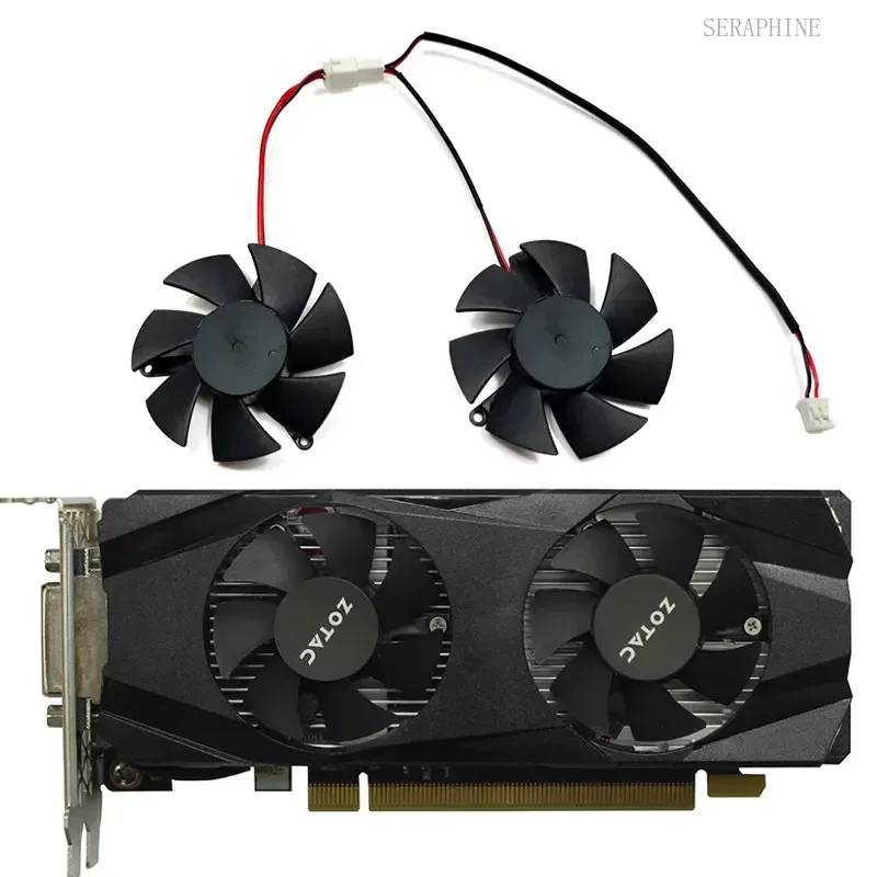 NEW 45MM 2PIN T125010SU(B) GTX 1050 MINI GPU Fan for Geforce ZOTAC GTX 1050Ti-4GD5 MINI、GTX 1050 MINI Graphics Card Cooling Fan