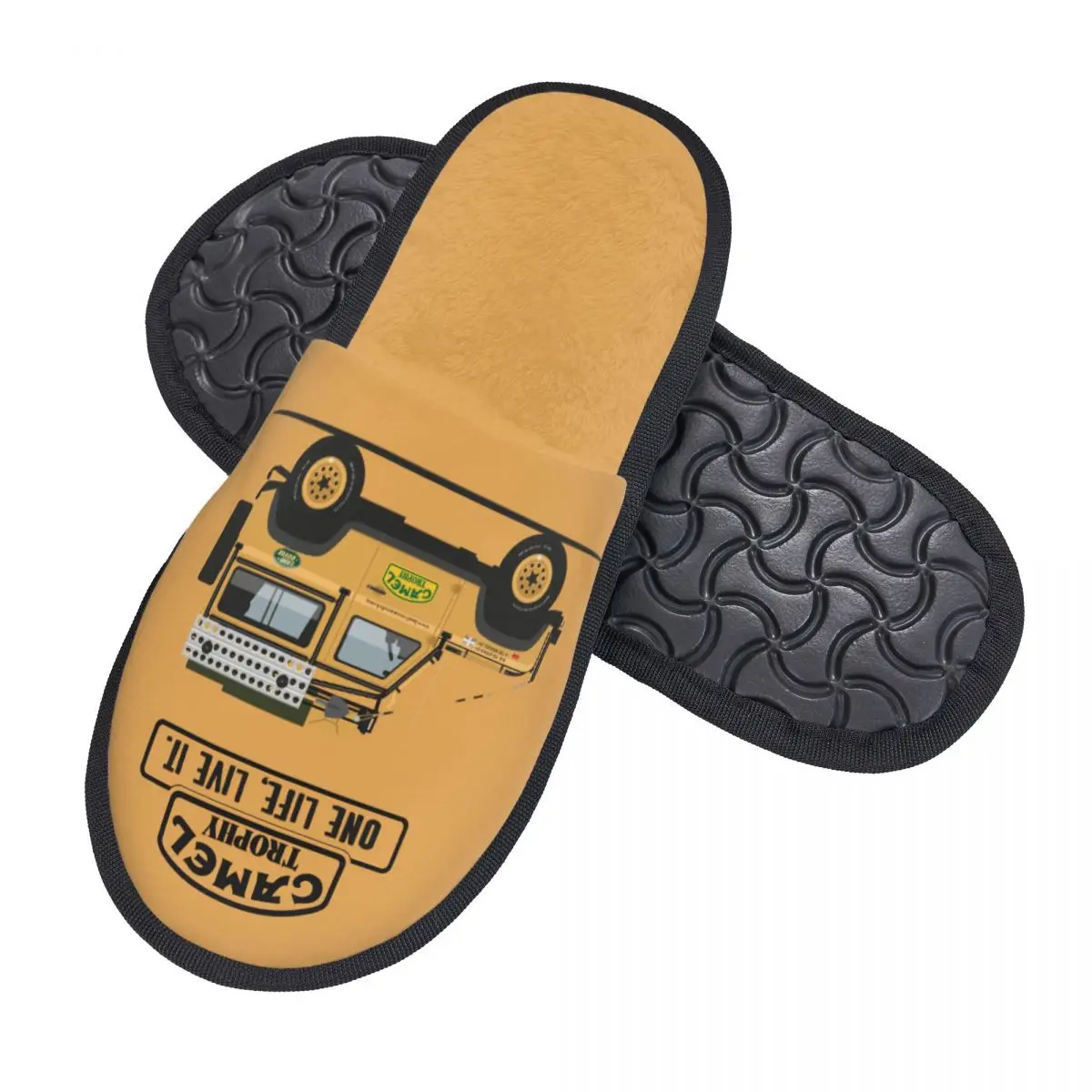 Custom Camel Trophy One Life Live It House Slippers Women Soft Memory Foam Shoes Comfy Warm Anti-Skid Slipper