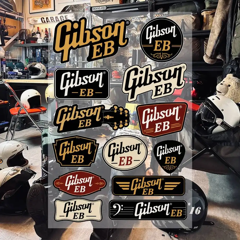 G-ibsO-n E-B Aesthetic Graffiti Stickers Waterproof PVC Decals for Car Motorcycle Skateboard Helmet Notebook