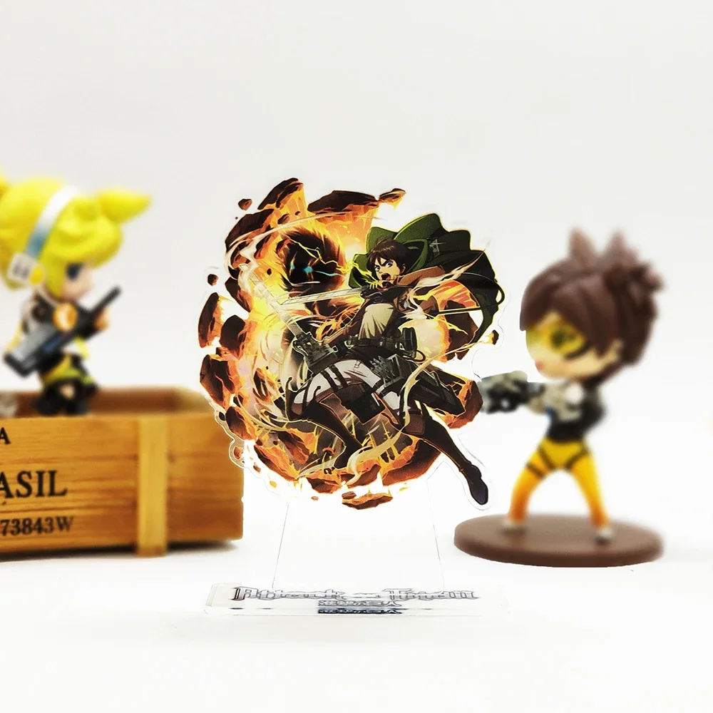 

Attack on Titan Shingeki no Kyojin Eren Jaeger acrylic stand figure model plate holder cake topper anime cool