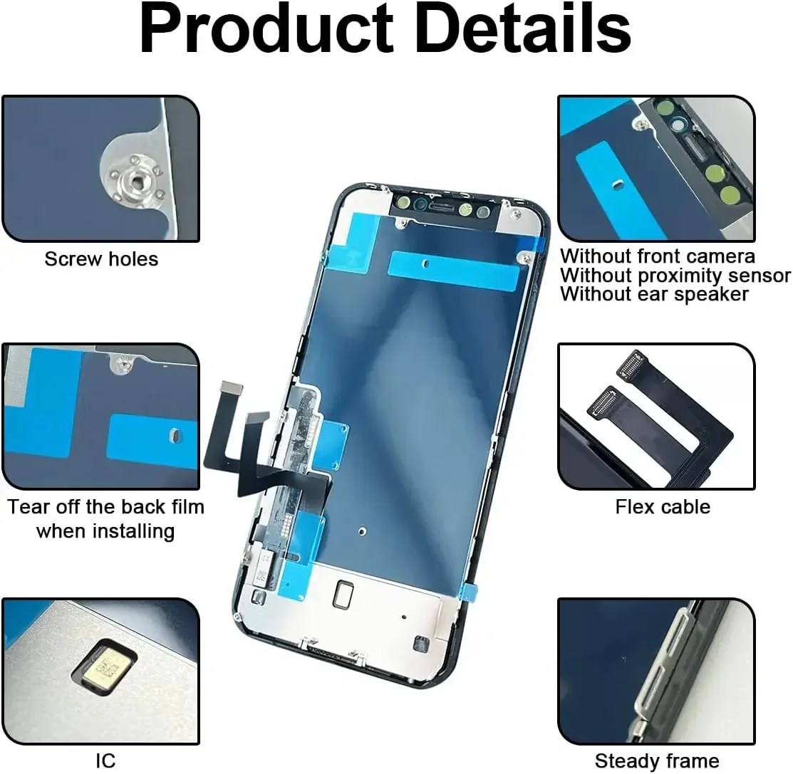 Touch Screen digitador Assembly para iPhone 11, substituição Display LCD, AAA + 100% OLED Pantalla