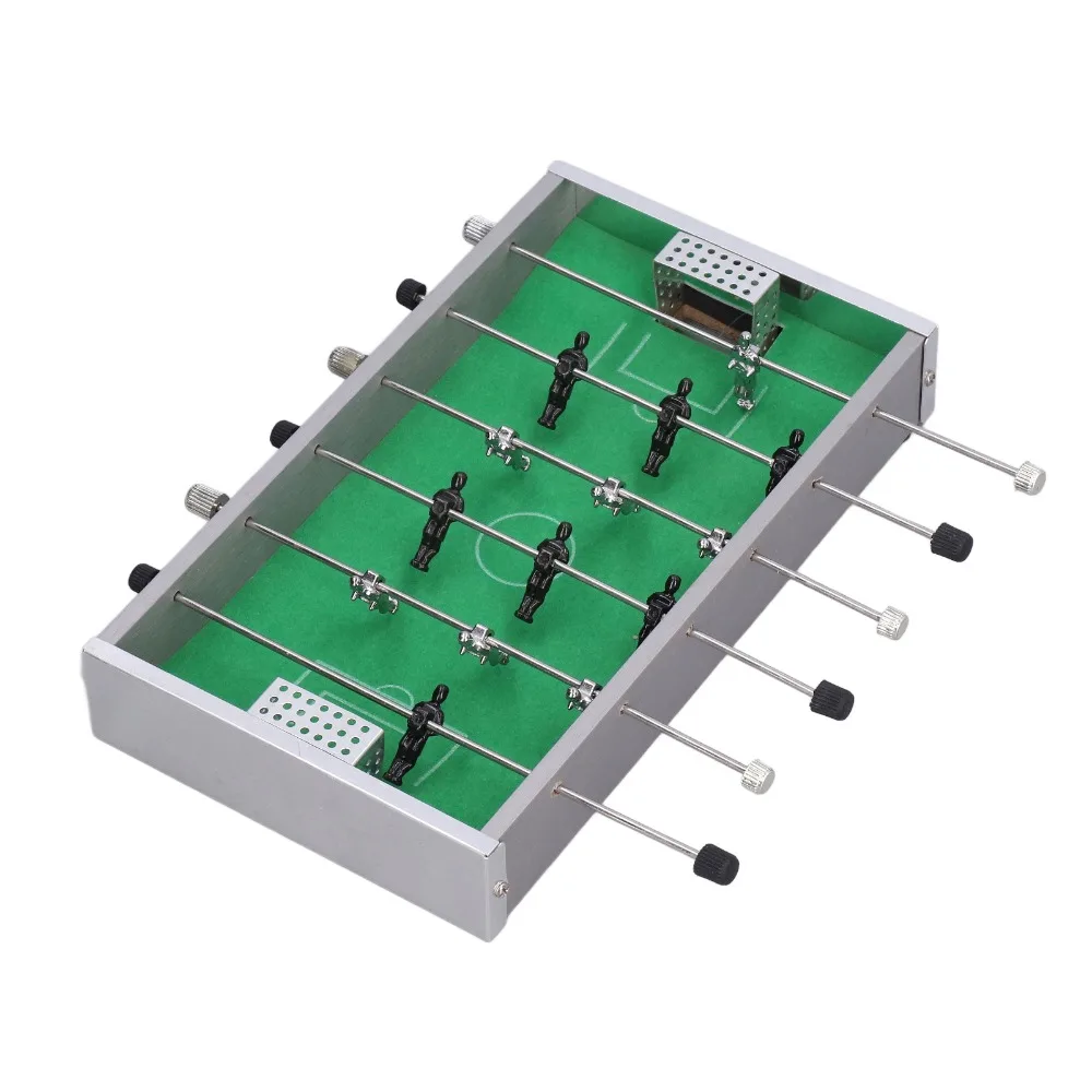 

Mini desktop size Table Football Machine Portable structure Aluminum wooden material Foosball Game Toy Desktop placement type