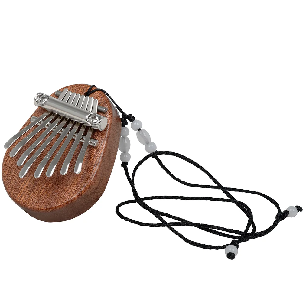 

1pcs Thumb Piano Necklace Finger Instrument 8 Keys Kalimba Mini Portable Musical Gifts Kids Beginners Christmas