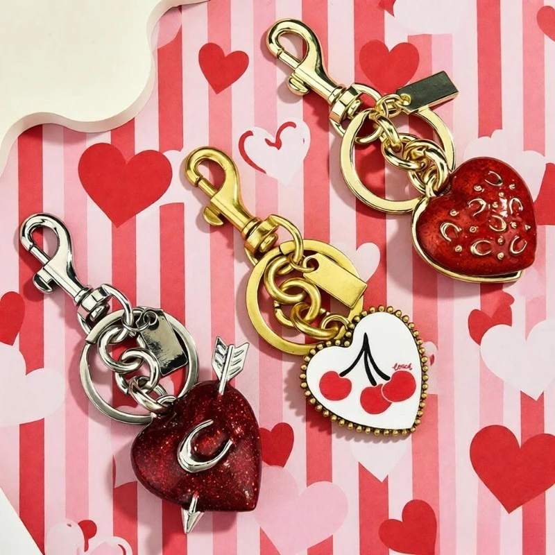 

Брелок Y2K, красный подарок на день Святого Валентина в форме сердца, новый дизайн, сумка-спрей, подвески, автомобиль, гот, винтажный милый брелок, аксессуары