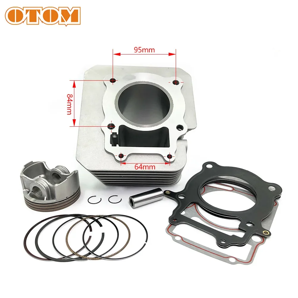 OTOM Motorcycle Air-Cooled Cylinder Set Piston Ring and Gasket Kits For ZONGSHEN ZS172FMM-3A CB250-F Engine 250CC Upgraded 300CC