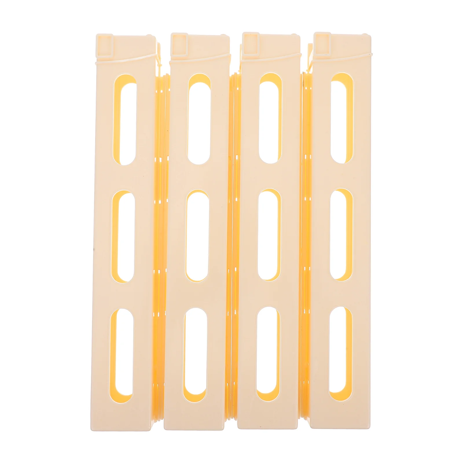 4 Pcs Dominoes Loading Device Clip Card Box Train Building Accessories Clips Slot Clips Beige Game Toy Toddler