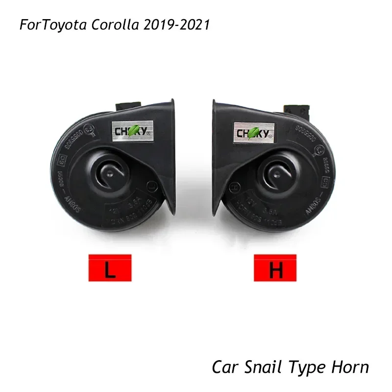 Car Snail Type Horn For Toyota CHR Corolla Wish Verso Camry Auris Vista Prius Yaris Vitz Platz Vios Aygo RAV4 Accessories