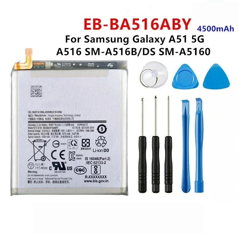 High Capacity Battery for Samsung for A51 5G A70 Note20/Ultra EB-BN985ABY BN980ABY Stable and Durable+Free Tools