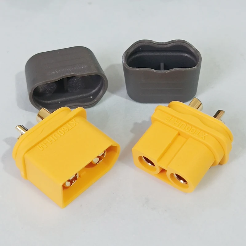 1PCS XT60H/XT60UH/XT60E-M/F Original Fixed Plug with Cover Version 3.5mm Gold-Plated T Connector for RC Models
