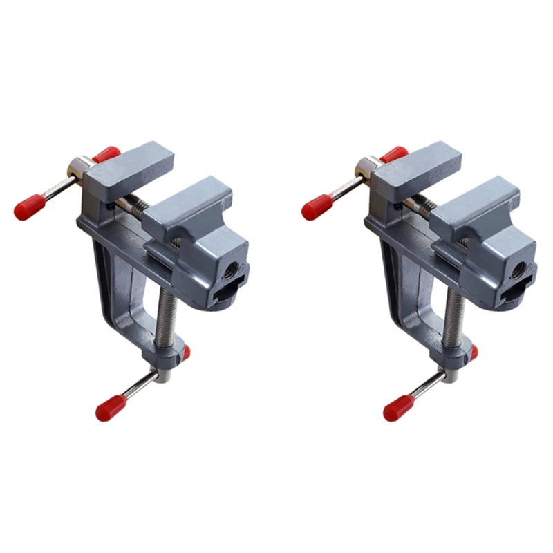 

2X Portable Mini Table Vise Clamp Small Vice For Small Work Hobby Jewelry DIY Craft Repair Tool Work Table Vise Tool-ABNC