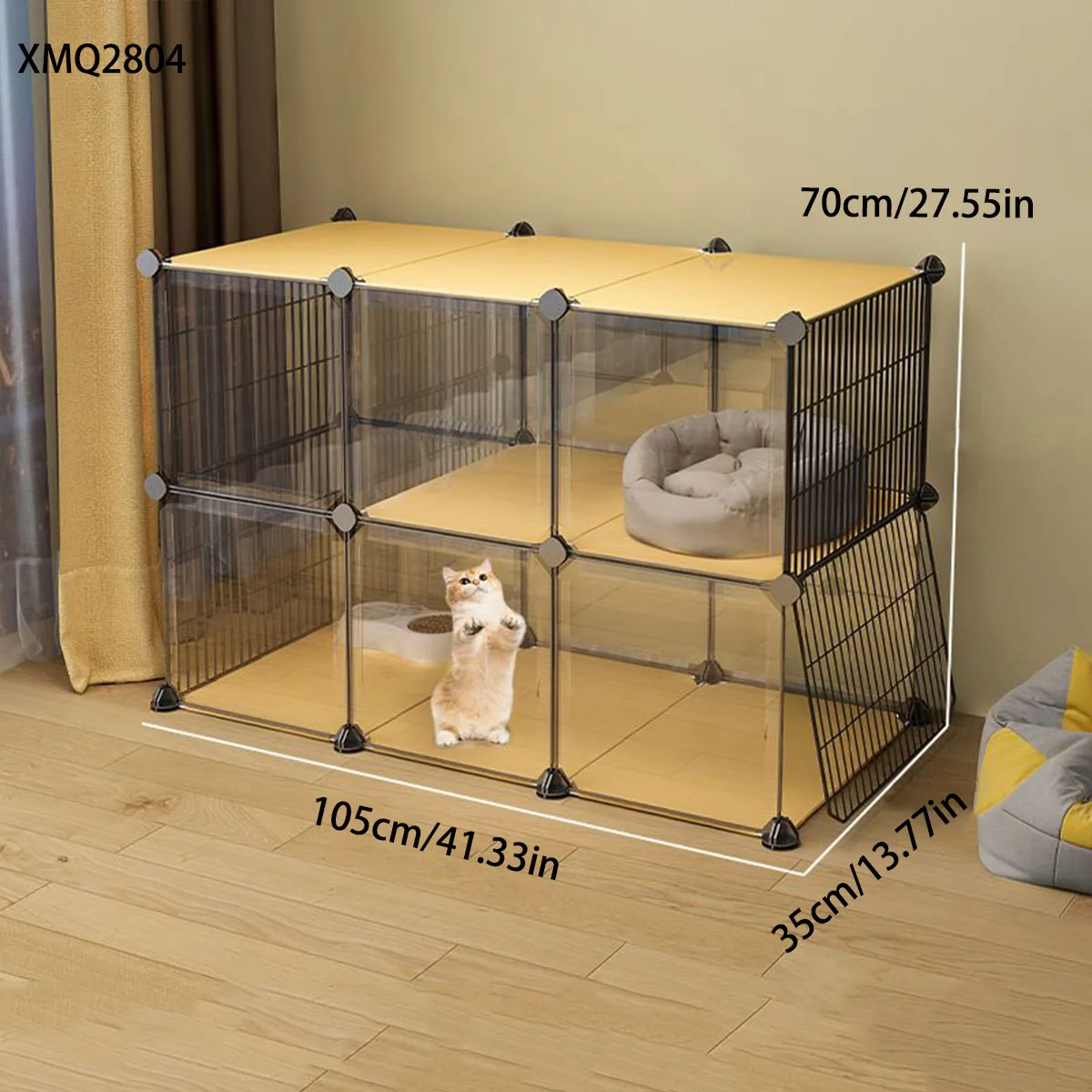 

Cat Family Indoor Large Free Space, Three-Story Small Villa, Four-Season Universal Cat House