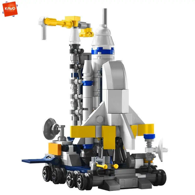 

Конструктор KAVOWORLD 319 деталей: Мини-космическая ракета, набор для сборки, аэрокосмическая инженерия, развивающие кирпичики STEM для детей