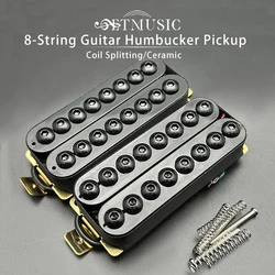 8-String Electric Guitar Humbucker Pickup Pole Piece Adjustable Coil Splitting four Conduct with Shield Cable Guitar Parts