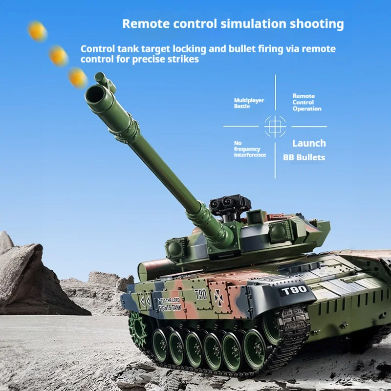 2025年新型大型リモコン戦車おもちゃ 男の子向け 車 火を発射可能 クローラー クライミング オフロード 男の子の誕生日プレゼントに最適