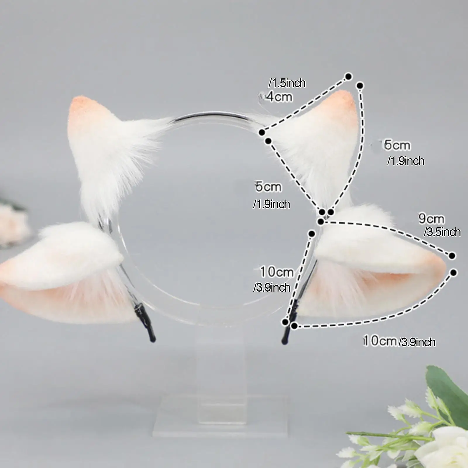 Lamm Ohr Stirnband Haarschmuck Foto Requisiten Cosplay für Frauen Mädchen Kopfschmuck