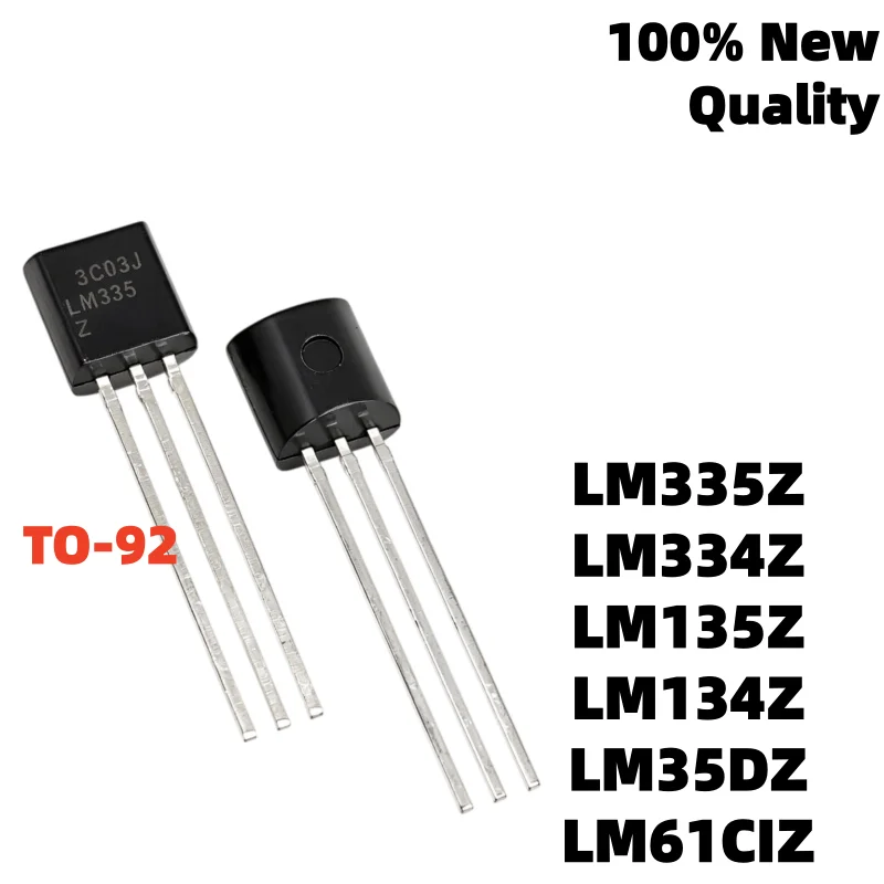 10Unids/Lote TO-92 LM134Z LM135Z LM334Z LM61CIZ LM335Z LM35DZ International standard chip