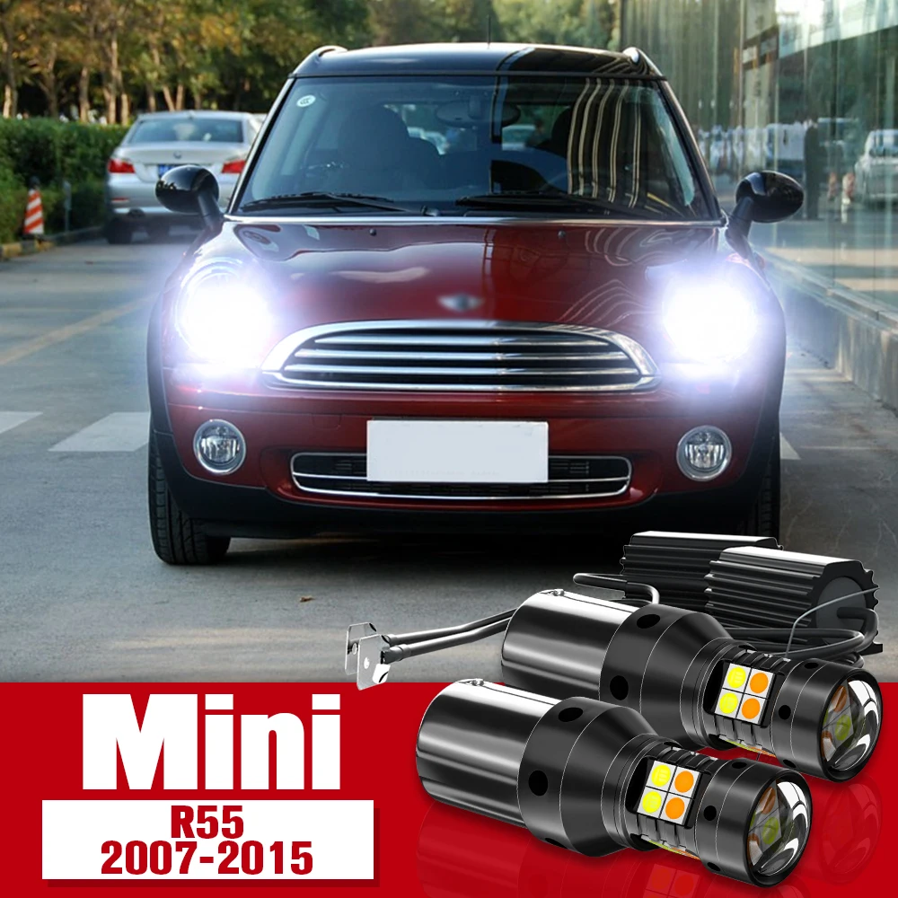 

2x LED Accessories Dual Mode Turn Signal+Daytime Running Light DRL For Mini Clubman R55 2007-2015 2008 2009 2010 2011 2012 2013