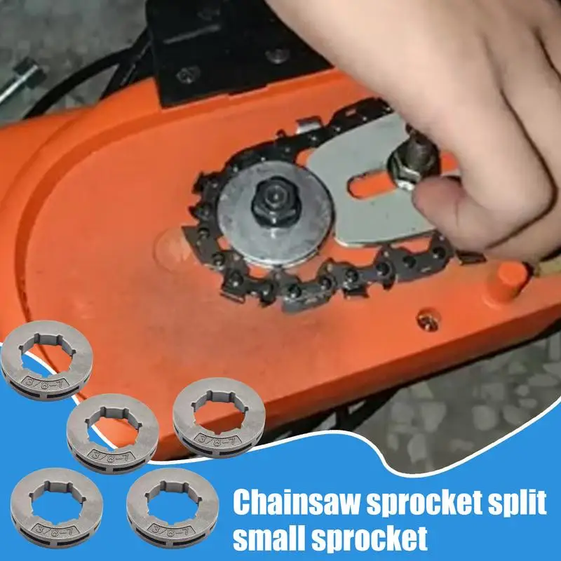 

Chainsaw Rim Sprocket Engine Rim Sprocket Set Of 5 3/8-7 Tooth Cutting Accessory Replacement For Chain Drive Engine Lawn Mowers