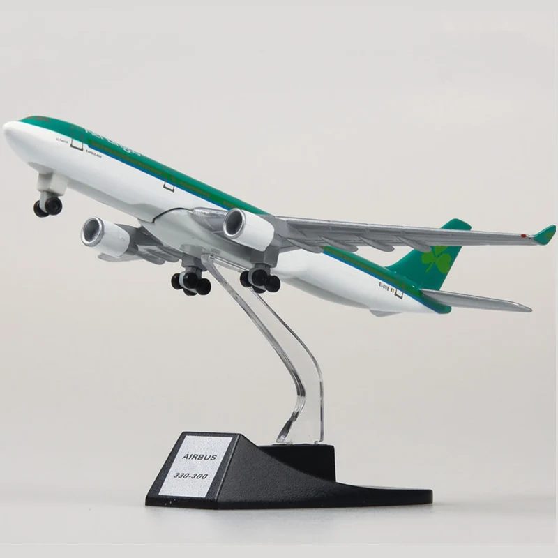 16CM Airplanes Aer Lingus Airlines A330 Model Diecast Alloy Plane Aircraft Model Toys Airplane Kids Gift Display