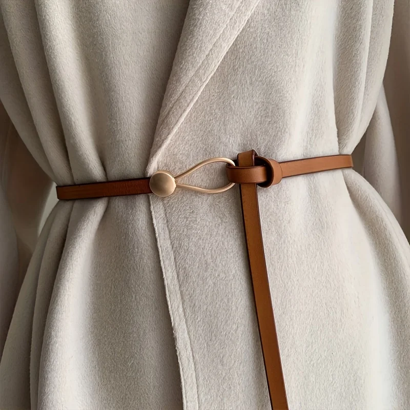 1 Stück Damengürtel, Preppy Casual Style, vielseitiger Knoten-Taillengürtel für Kleider und Mäntel, leicht, für den Alltag, Hochzeit, Party