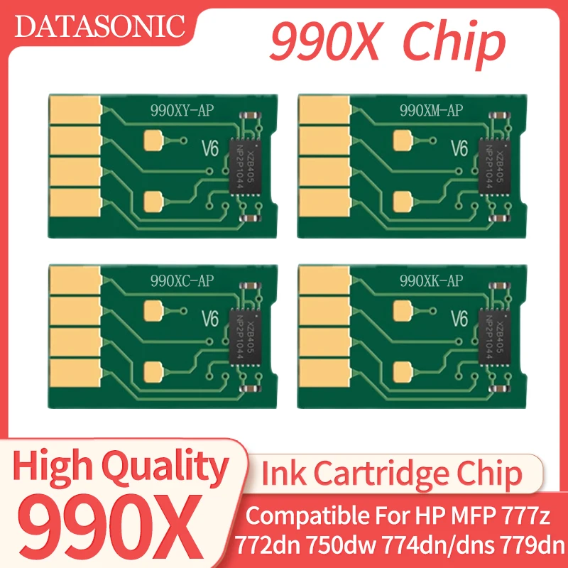 

990X 990 chip Compatible Ink Cartridge chip for HP PageWide 755dn 774dn 750dn 750dw 772dn 772dw 777z 777zs 779dn Printer chip