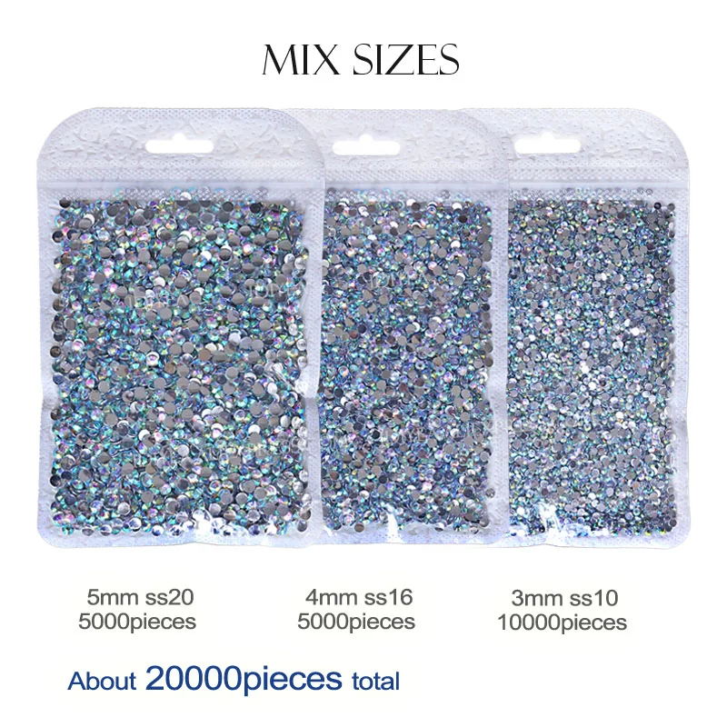 Wholesale Jelly AB Resin Non Hot Fix Rhinestones Cтразы Flatback Plastic Crystals Strass Glitters Stone Bulk Big Package for DIY