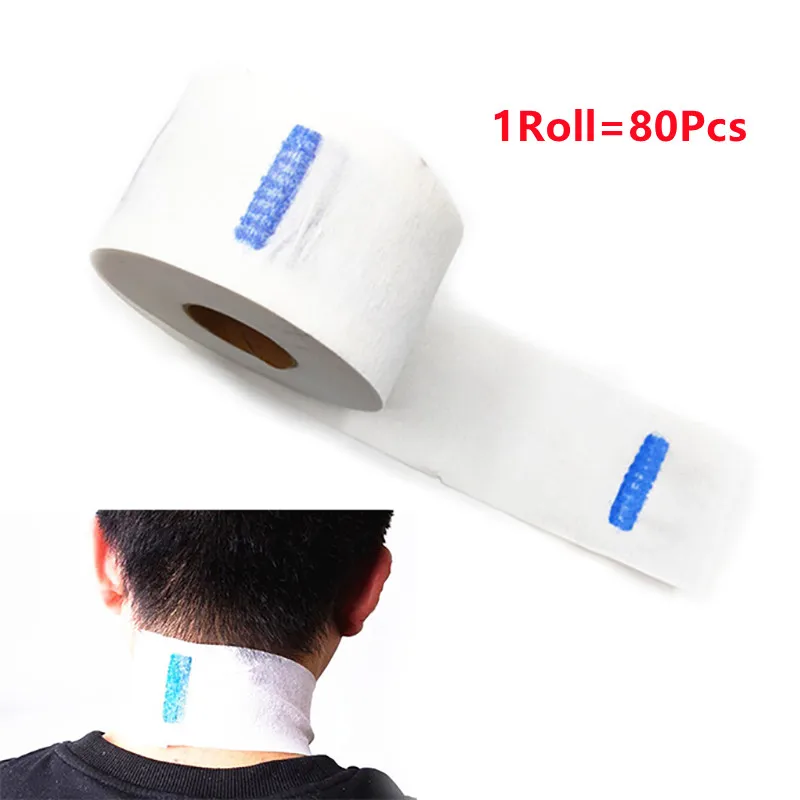 

1Roll Disposable Barber Neck Strip Paper Prevent Broken Hair Cut Care Hair Stylist Salon Protector Absorb Perspiration​ Tissue