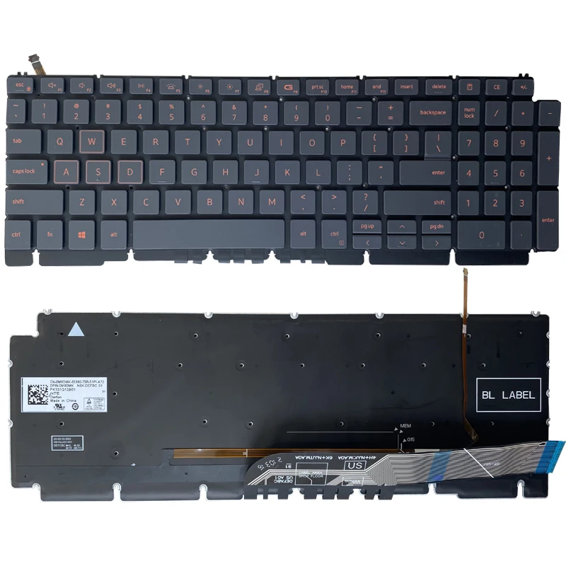 New Original Laptop Keyboard For DELL G15 5510 5511 5515 5520 5530 5535