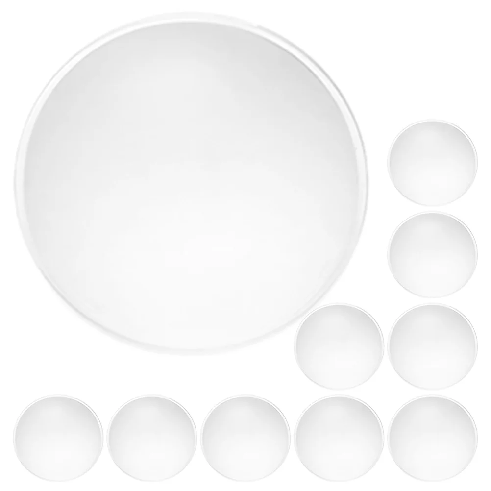 

10pcs Double Convex Lens For Magnifier Making Clear Acrylic Magnifying Lens High Magnification Compatible With Telescopes