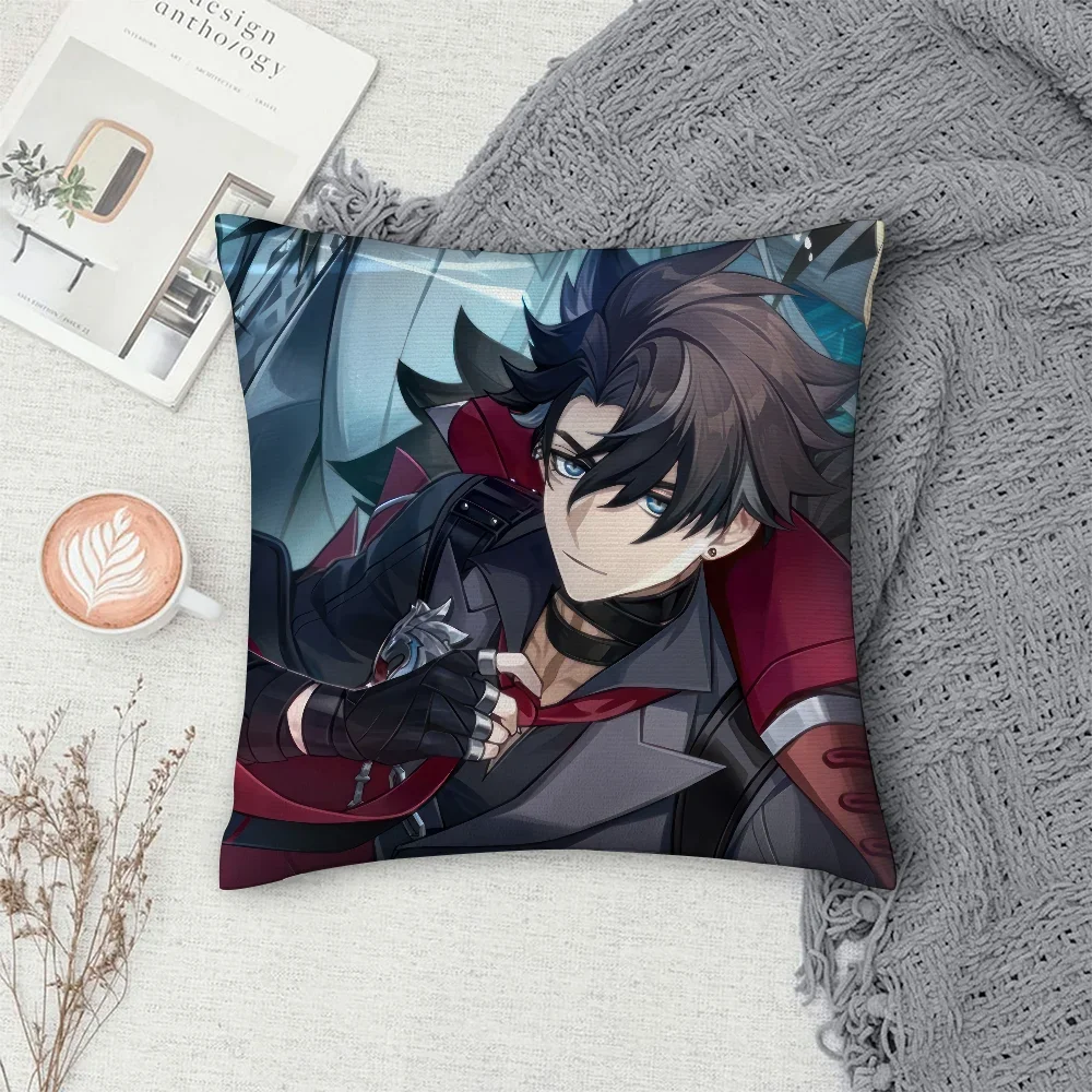 جينشين إمباكت ريوثسلي كيس وسادة أريكة ديكور المنزل على الوجهين طباعة أفخم ساحة رمي وسادة تغطي وسادة ديكور