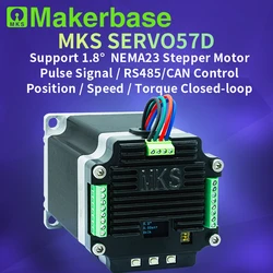 Makerbase MKS SERVO57D NEMA23 closed loop stepper motor Driver CNC 3d printer for Gen_L FOC quiet and efficient