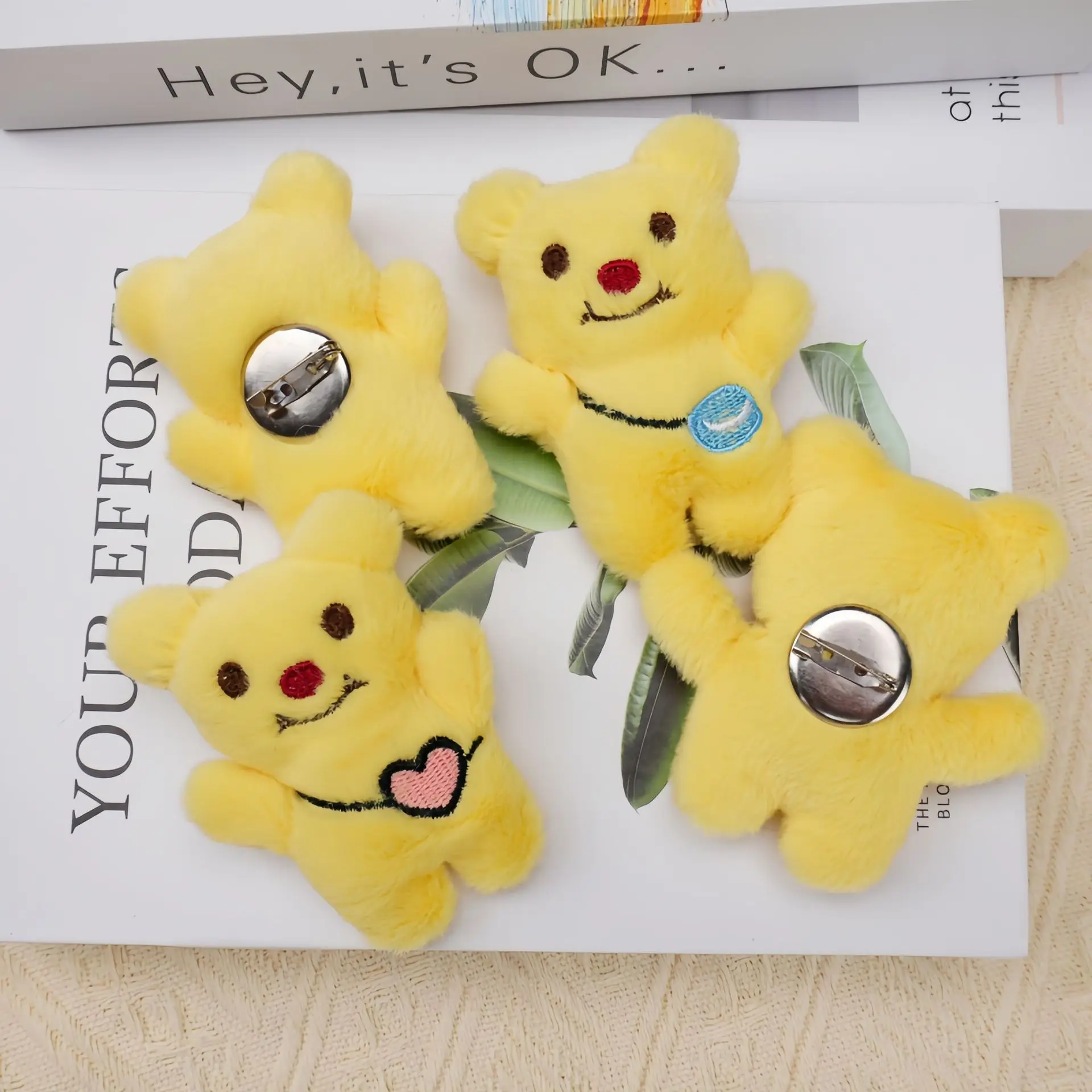 100 Pcs New Thailand Butter Bear Diy Plush Doll Brooch Pendant Shoes And Socks Accessories