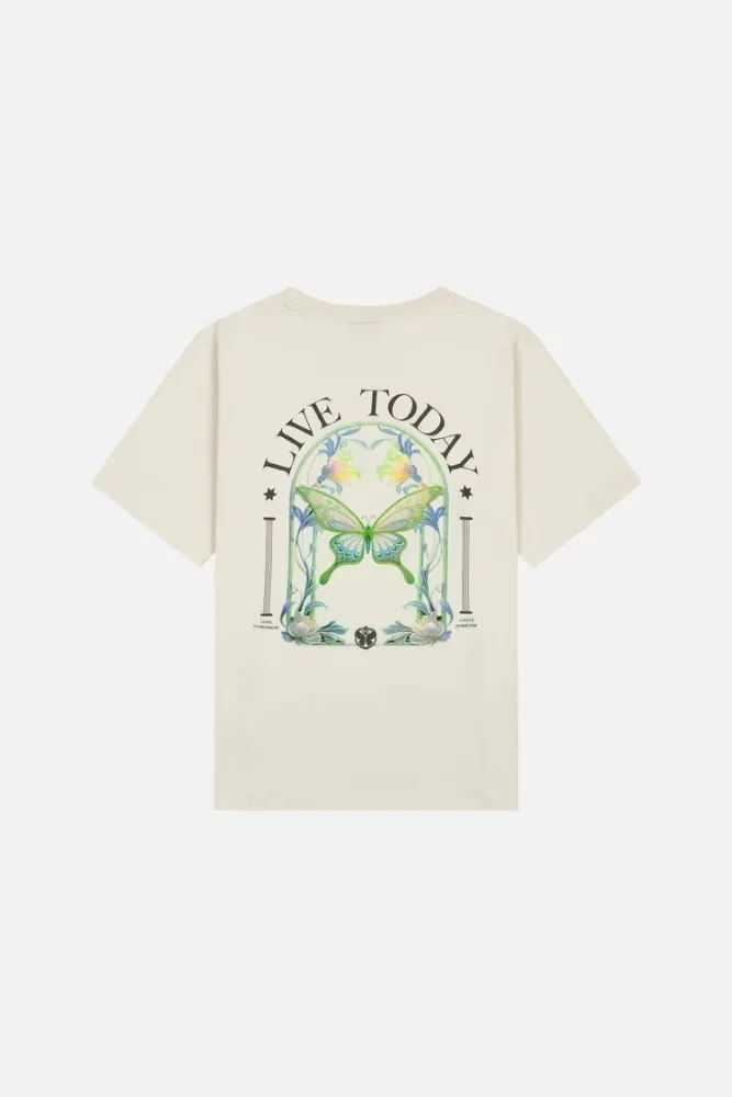 2026 New Tomorrowland Oversized Unisex Streetwear T Shirt Family Matching Xray Transparent Flower Back Graphic Short Sleeve Tee