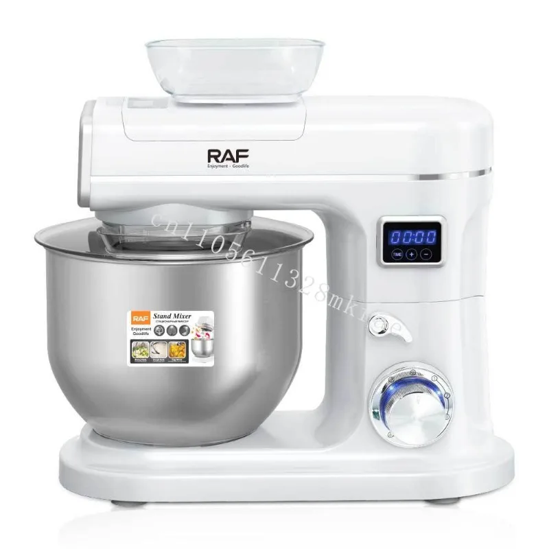 

New Royal Air Force 1300-watt stand mixer with 6-speed pulse function stainless steel bowl and dough hook mixer