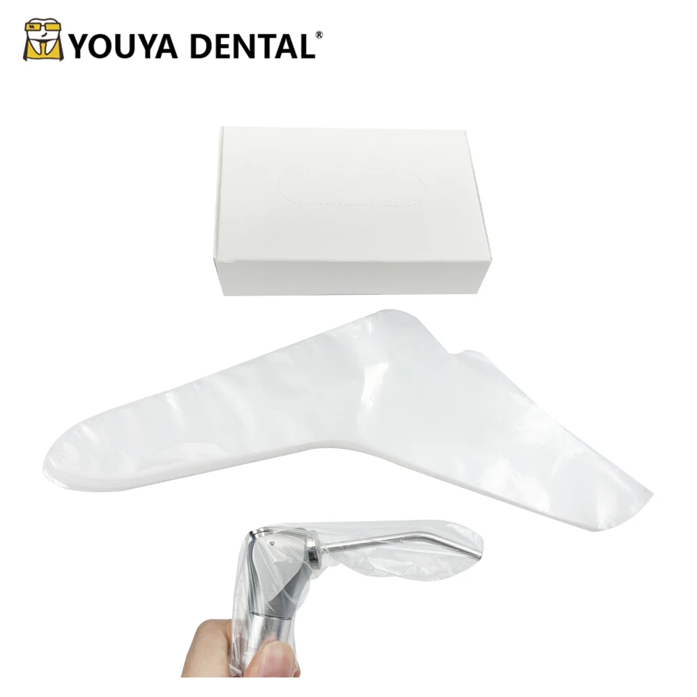 100pcs Dental Three Way Gun Sleeves Disposable Dentist Material Triple-Purpose Gun Protective Cover Film Tool