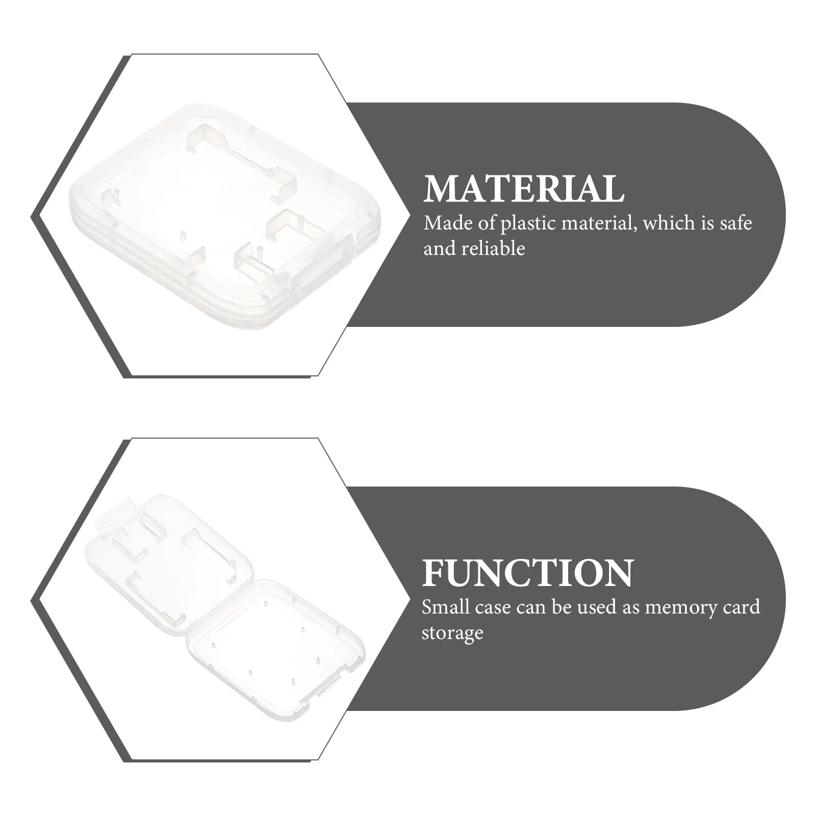 

24 Pcs + Card Storage Box Memory Holder Flash Case Sleeves Computer Cases Organizer