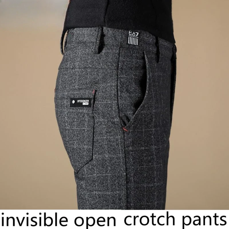 Invisible, Open-crotch Pants Autumn New Trend Versatile Business Men's Casual Pants, A Must-have Artifact for Outing and Dating