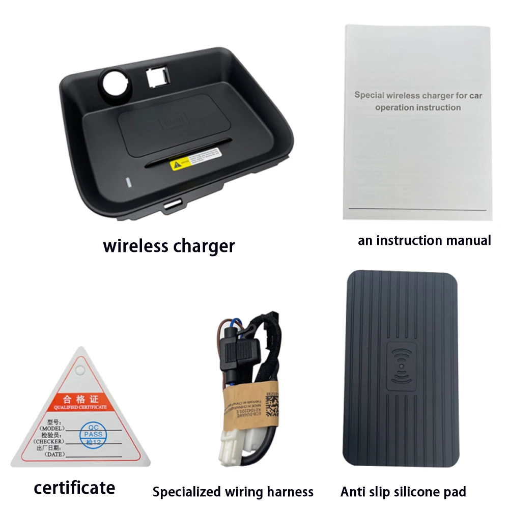 for Toyota RAV4 XA50 Suzuki Across 2019-2025 Center Console Storage Wireless Mobile Phone Charger QI 18W iPhone Fast Charging