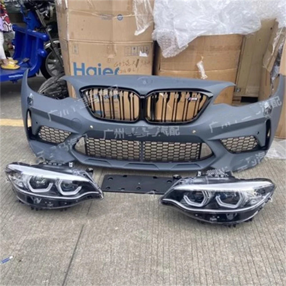 

Car surround body kit Front bumper grill headlight for BMW 1 series F20 modified 2 series M2