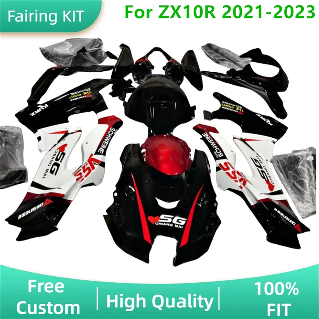 For Kawasaki 21 22 23 ZX10R ABS Plastic Motorcycle Fairing Kit 2021 2022 2023 ZX 10R Street Sport Body Repair Aftermarket Parts