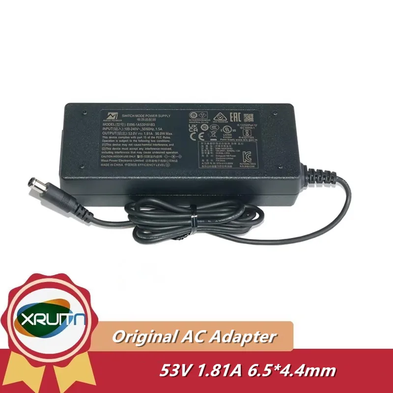 Genuine MASS POWER E096-1A530181B3 Switch Mode Power Supply 53V 1.81A 96W 6.5x4.4mm AC DC Adapter Charger