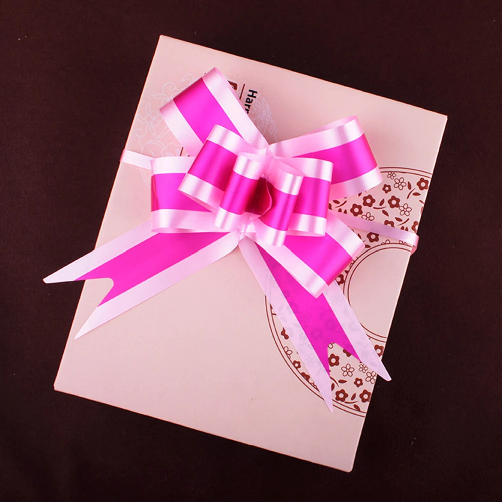 

40pcs Two-Tone Ribbon Pull Bowknots Gift Packaging Bows Wedding Party Decorative Christmas Tree Wine Bottle Decoration