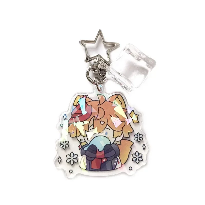 سلسلة مفاتيح شخصية أنيمي تأثير ، Scaramouche Wanderer ، Tighnari ، حلقة مفاتيح قلادة Cyno ، إكسسوارات حقيبة ، هدية شارة ، موضة #5